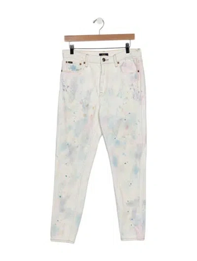 Pre-owned Ralph Lauren High-rise Straight Leg Jeans In Blue