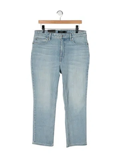 Pre-owned Ralph Lauren High-rise Straight Leg Jeans W/ Tags In Blue