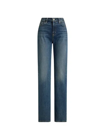 Ralph Lauren High-rise Straight-leg Jeans In Blue