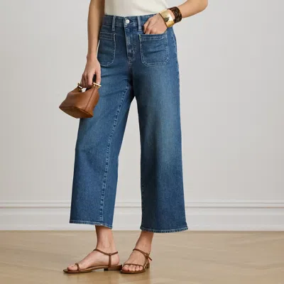 Ralph Lauren High-rise Wide-leg Jean In Atlantic Blue Wash