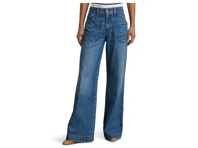 Ralph Lauren High-rise Wide-leg Jeans In Blue