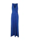Ralph Lauren Holidab Sleeveless Gown In Blue