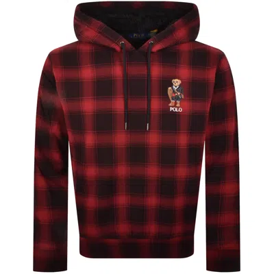 Ralph Lauren Holiday Bear Hoodie Red