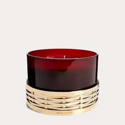 Polo Ralph Lauren Holiday Grand Candle In Red