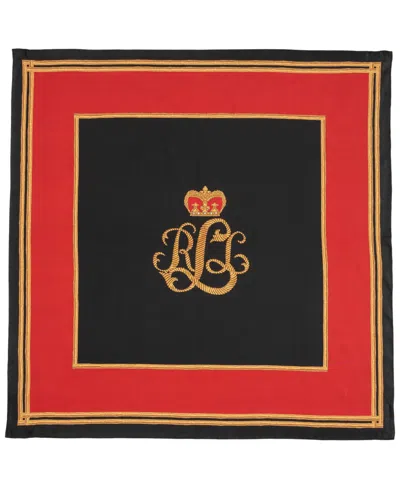 Ralph Lauren Holiday Logo Square Scarf In Red