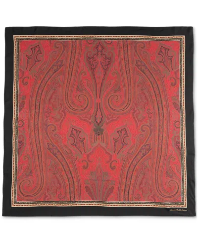 Ralph Lauren Holiday Paisley Silk Square Scarf