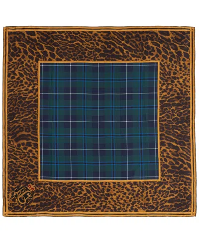 Ralph Lauren Holiday Plaid Animal Print Scarf