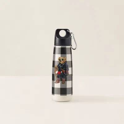 Ralph Lauren Holiday Polo Bear Loop Water Bottle In Black