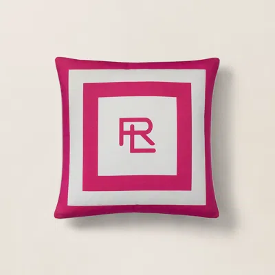 Ralph Lauren Holton Throw Pillow In Pink/white