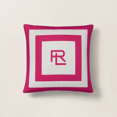 Ralph Lauren Holton Throw Pillow In Pink/white
