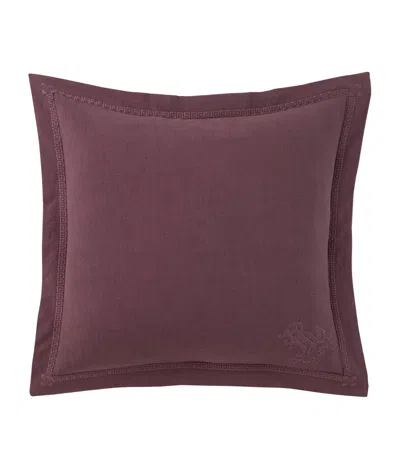 Ralph Lauren Home Corabelle Martha Square Cushion Cover In Burgundy