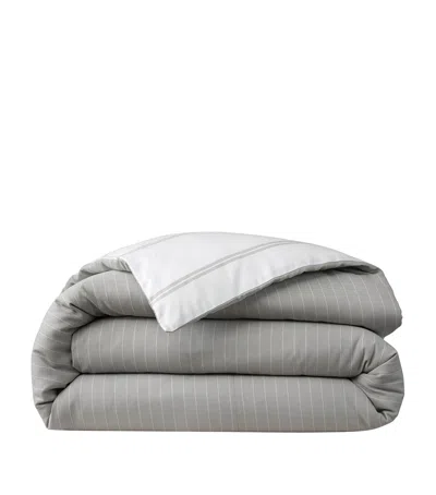 Ralph Lauren Home Cotton Kerrigan  Duvet Cover In Gray