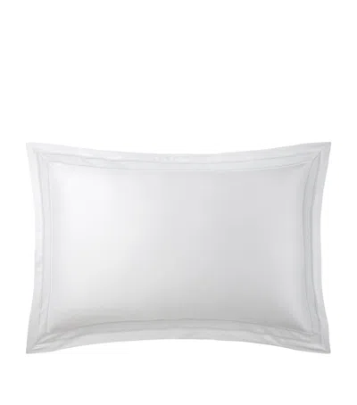 Ralph Lauren Home Cotton Sateen Alistair  Oxford Pillowcase In White