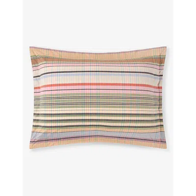 Ralph Lauren Home Multicoloured Garet Stripe-pattern Cotton Oxford Pillowcase 50cm X 90cm
