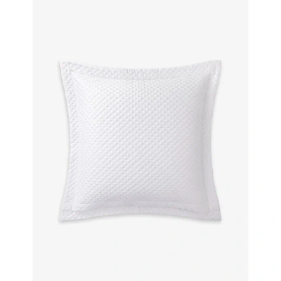 Polo Ralph Lauren Ralph Lauren Home White Argyle Quilted Organic-cotton Pillowcase