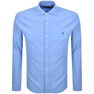 Ralph Lauren Honeycomb Textured Shirt Blue