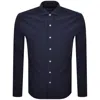 Ralph Lauren Honeycomb Textured Shirt Navy In Blue