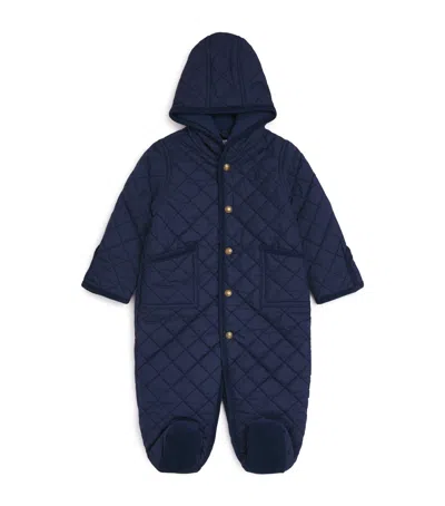 Ralph Lauren Kids' Hooded Barn Ski Suit In Blue