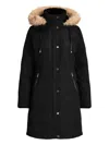 Ralph Lauren Hooded Coat In Black