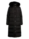 Ralph Lauren Hooded Coat In Black