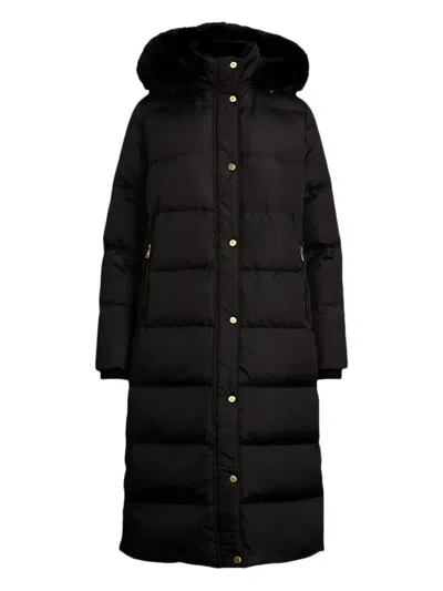 Ralph Lauren Hooded Coat In Black