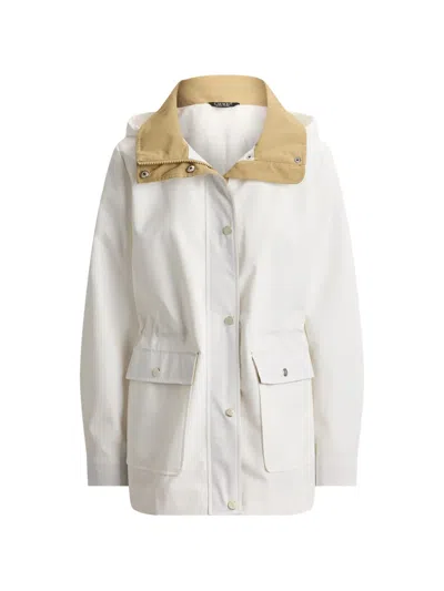 Ralph Lauren Hooded Funnel-neck Parka In White