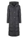 Ralph Lauren Hooded Padded Coat In Gray