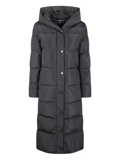 Ralph Lauren Hooded Padded Coat In Gray