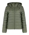 Ralph Lauren Hooded Puffer Jacket In Green