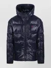 Ralph Lauren Hooded Quilted Puffer Jacket And Pocket In Black