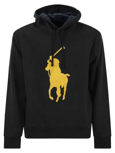 Ralph Lauren Hooded Sweatshirt In Black