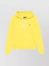 Ralph Lauren Hooded Sweatshirt Pocket Pouch In Yellow