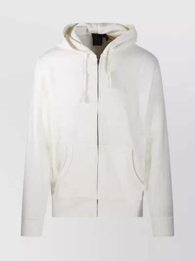Ralph Lauren Hooded Sweatshirt With Ribbed Cuffs And Hem In White