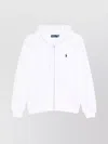 Ralph Lauren Hooded Sweatshirt With Ribbed Cuffs And Pouch Pockets