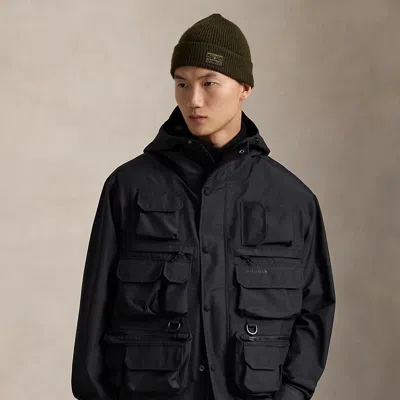 Ralph Lauren Hooded Wading Jacket In Black
