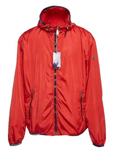 Pre-owned Ralph Lauren Hooded Zip Jacket In Red