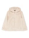 Ralph Lauren Hooded Zip Jacket In Neutral