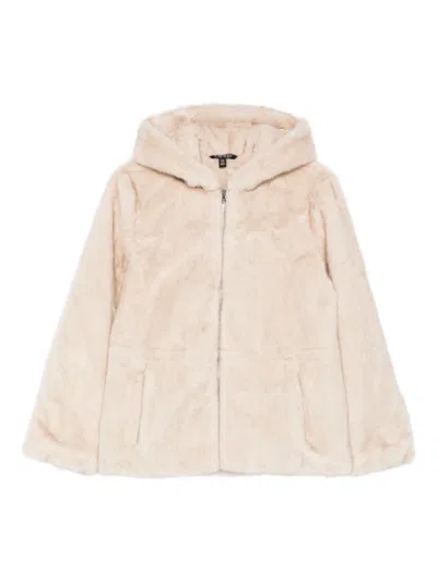Ralph Lauren Hooded Zip Jacket In Neutral