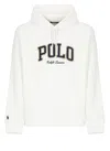 Ralph Lauren The Rl Fleece Western-logo Hoodie In White