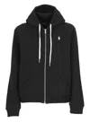 Ralph Lauren Logo Zip Sweatshirt In Black