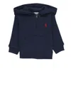 Ralph Lauren Hoodie With Pony In Blue