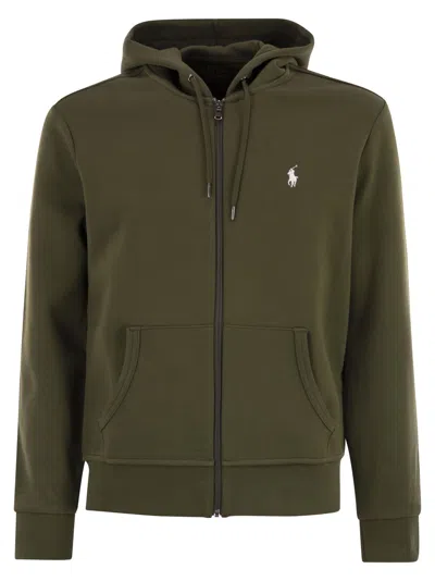 Ralph Lauren Hoodie With Zip In Green