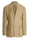 Ralph Lauren Houndstooth-patterned Blazer In Neutrals