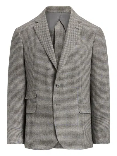 RALPH LAUREN HOUNDSTOOTH SINGLE-BREASTED BLAZER