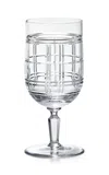 Ralph Lauren Hudson Plaid Beverage Glass In Transparent