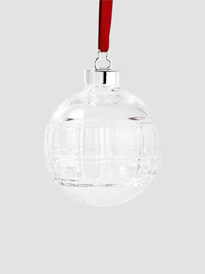 Ralph Lauren Hudson Plaid Ornament In Transparent