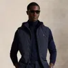 Ralph Lauren Hybrid Hooded Vest In Blue