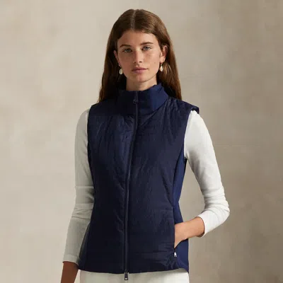 Ralph Lauren Hybrid Quilted Vest In Refined Navy In Blue