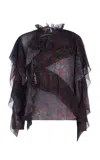 Ralph Lauren Ilene Printed Silk Blouse