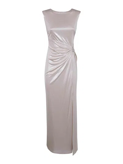 Ralph Lauren Lauren  "ilianne" Sleeveless Gown In Gray